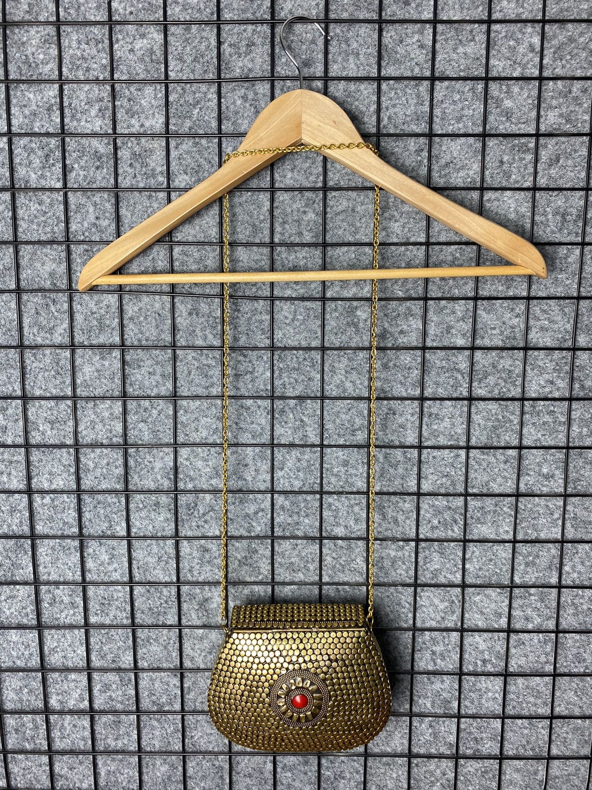 Vintage Vintage 80s 90s Metallic Studded Crossbody Mini Bag Size OS Size ONE SIZE - 6 Thumbnail