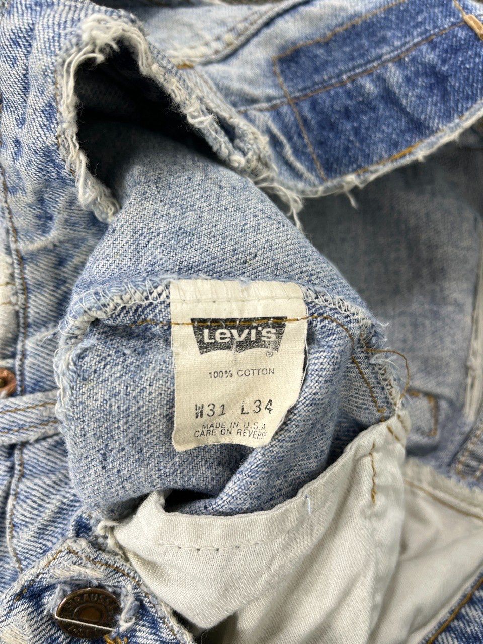 Levi's 90’s Vintage Levis 550 Distressed Jeans - J583 Size US 30 / EU 46 - 8 Thumbnail
