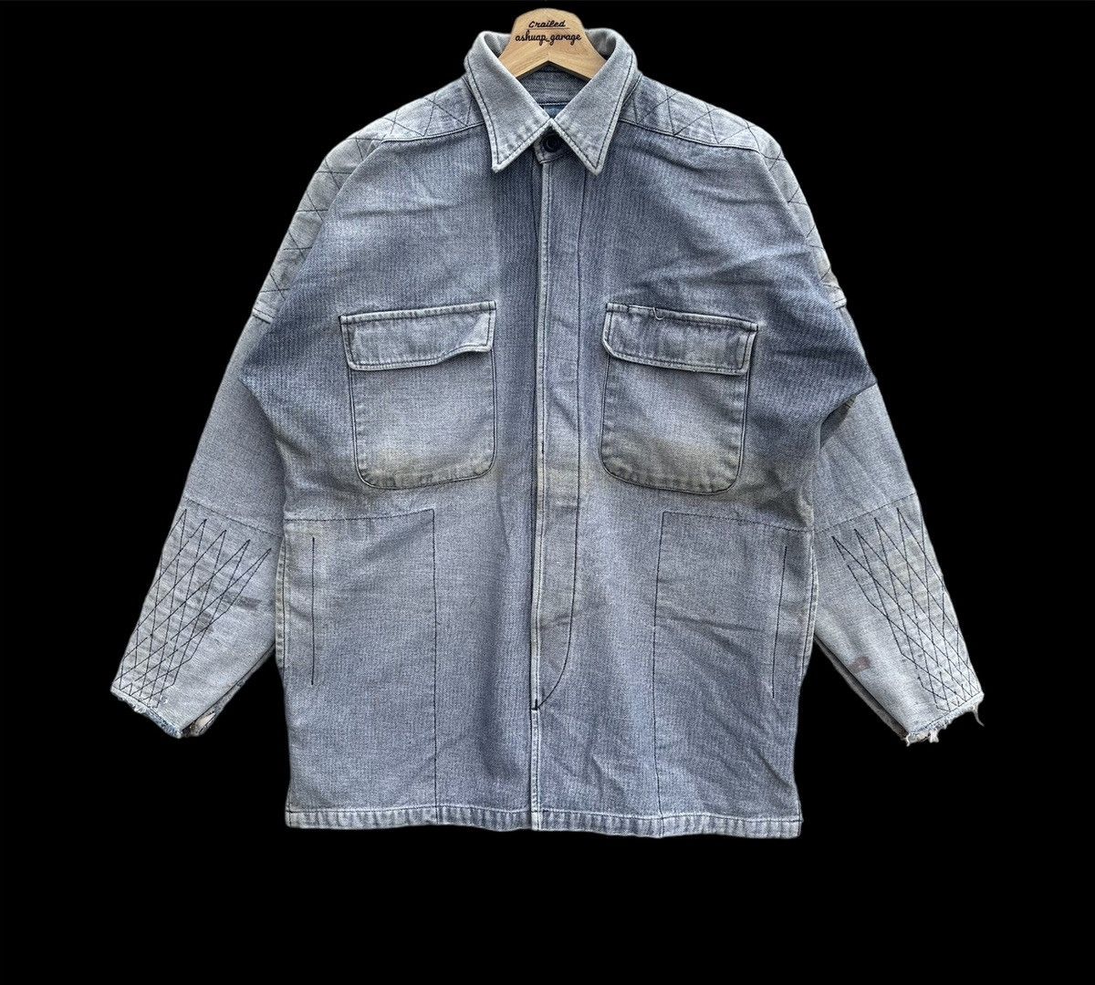 Japanese Brand × Seditionaries Distressed Seditionaries Custom Workers Denim Jacket Size US L / EU 52-54 / 3 - 1 Thumbnail