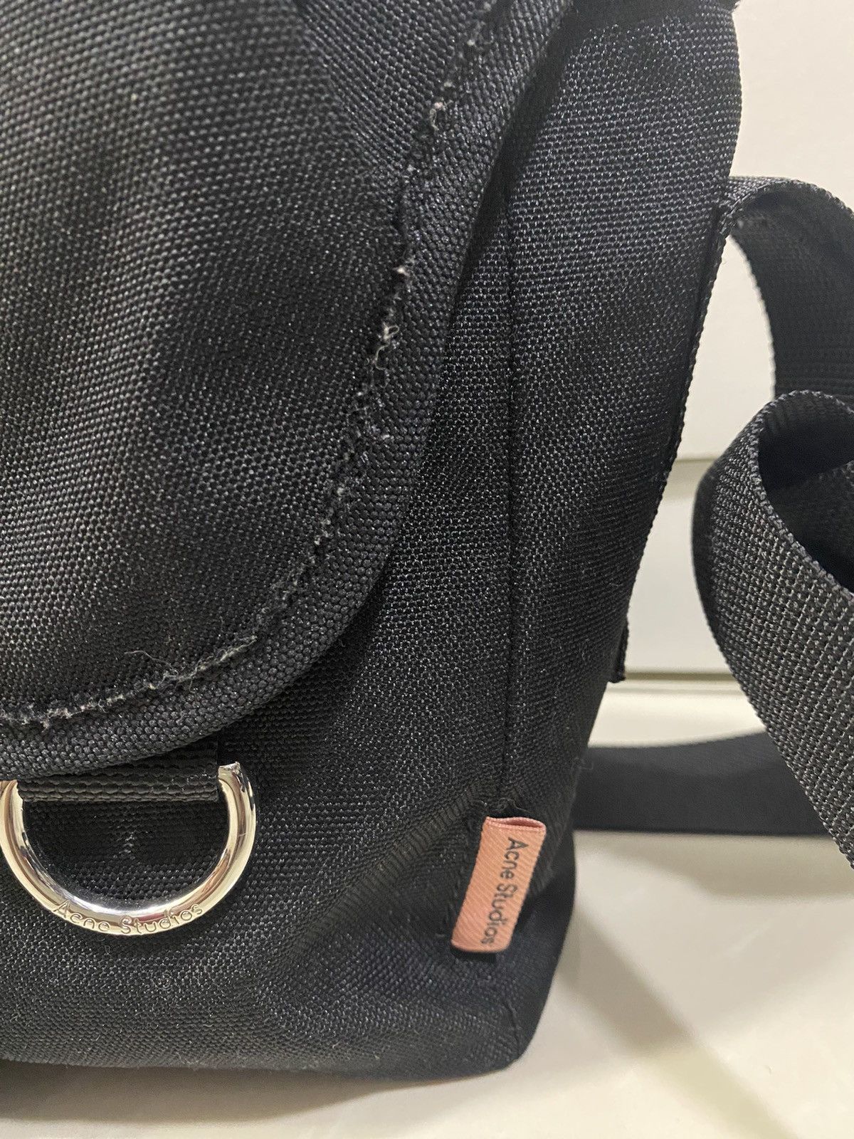 Acne Studios Acne Studios Black Midi Messenger Bag Size ONE SIZE - 5 Thumbnail
