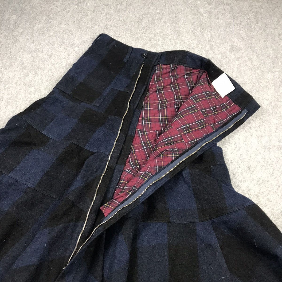 Comme des Garcons COMME DES GARÇONS WOOL FLANNEL ZIPPIER SKIRT PANTS Size US 30 / EU 46 - 6 Thumbnail