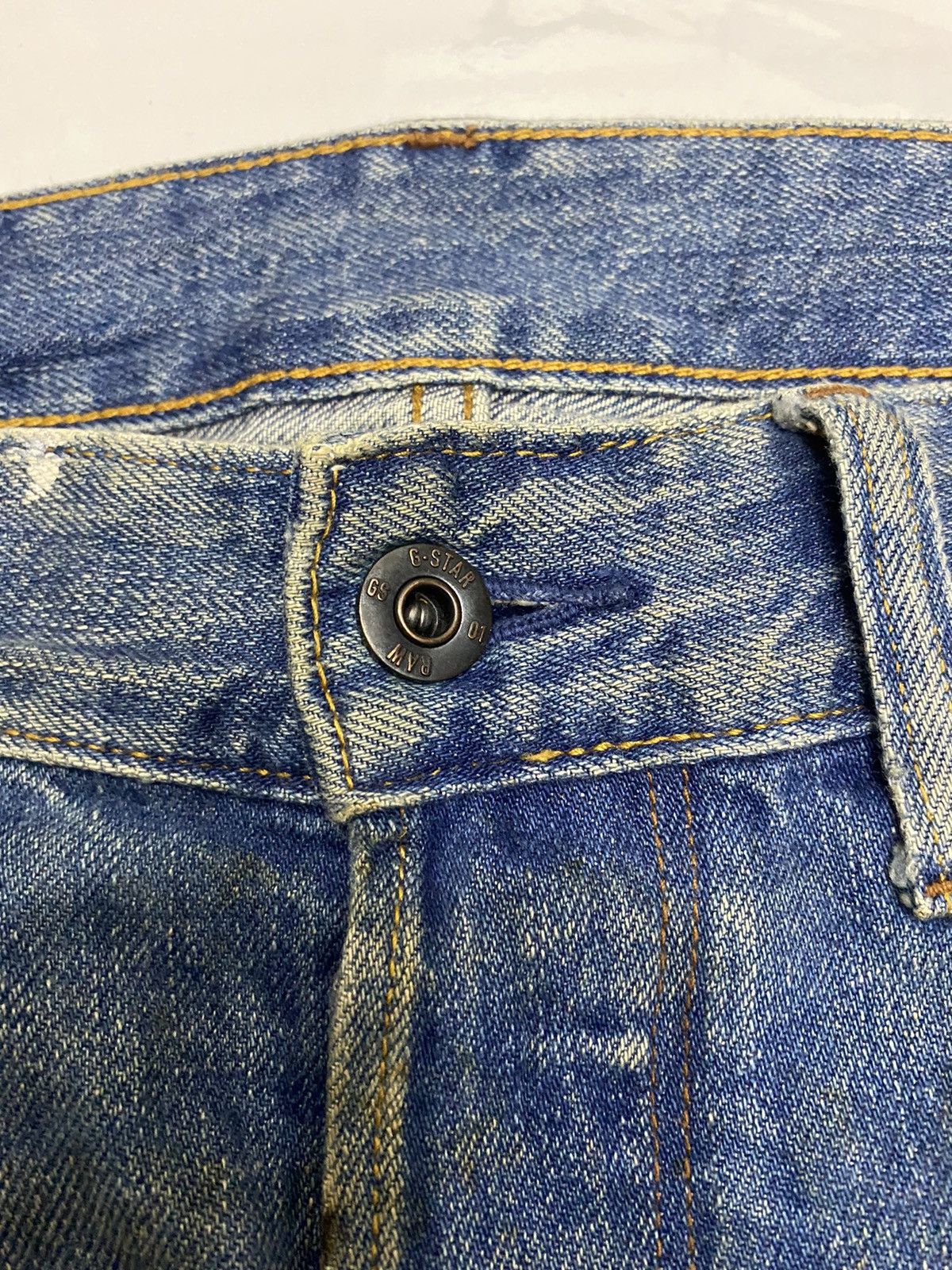 Beauty Beast × G-Star G STAR RAW DISTRESSED PAINTER SPLASH DENIM JEANS Size US 34 / EU 50 - 11 Thumbnail