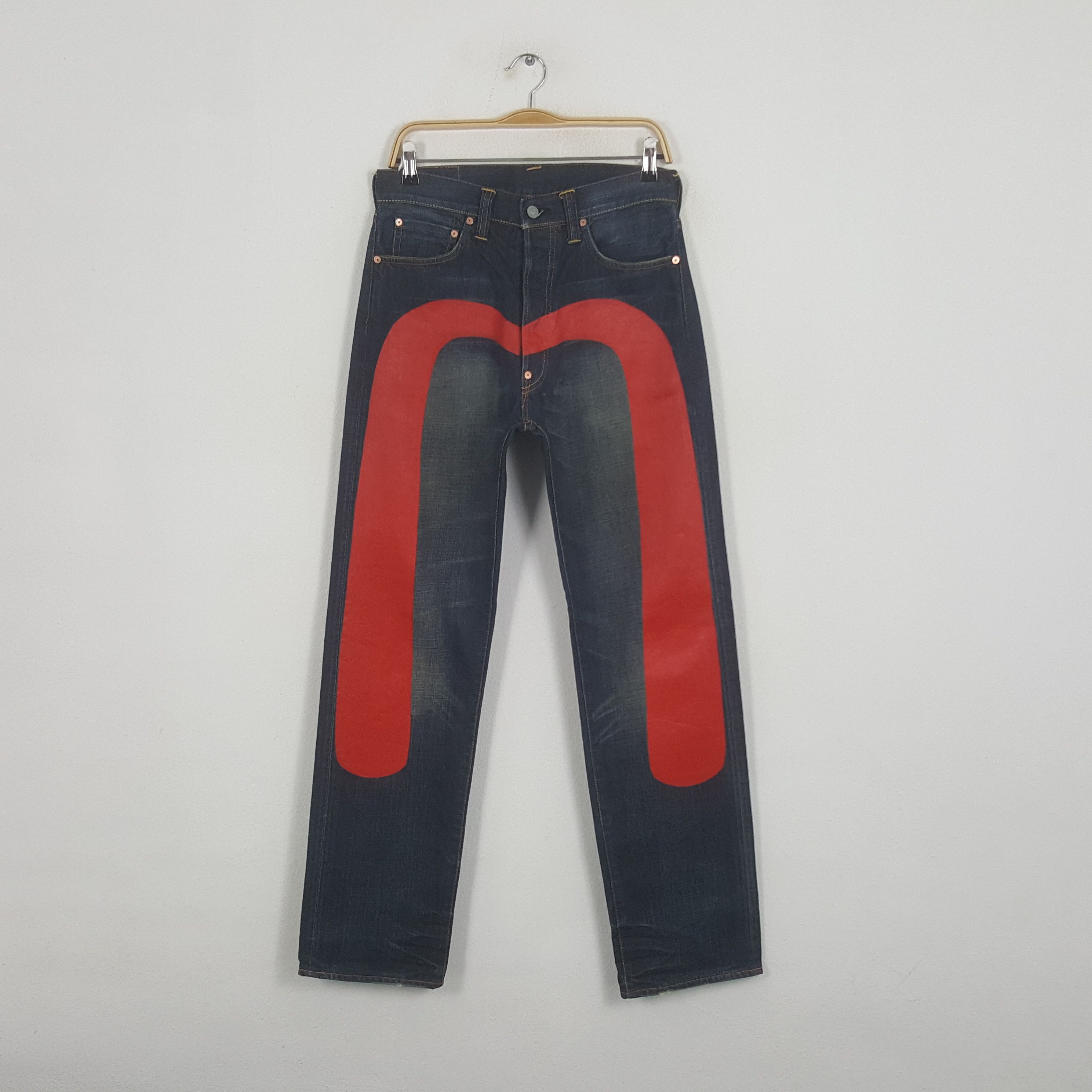 Evisu Vintage Evisu Japanese Brand Daicock Custom Art Denim Jeans Size US 30 / EU 46 - 1 Thumbnail