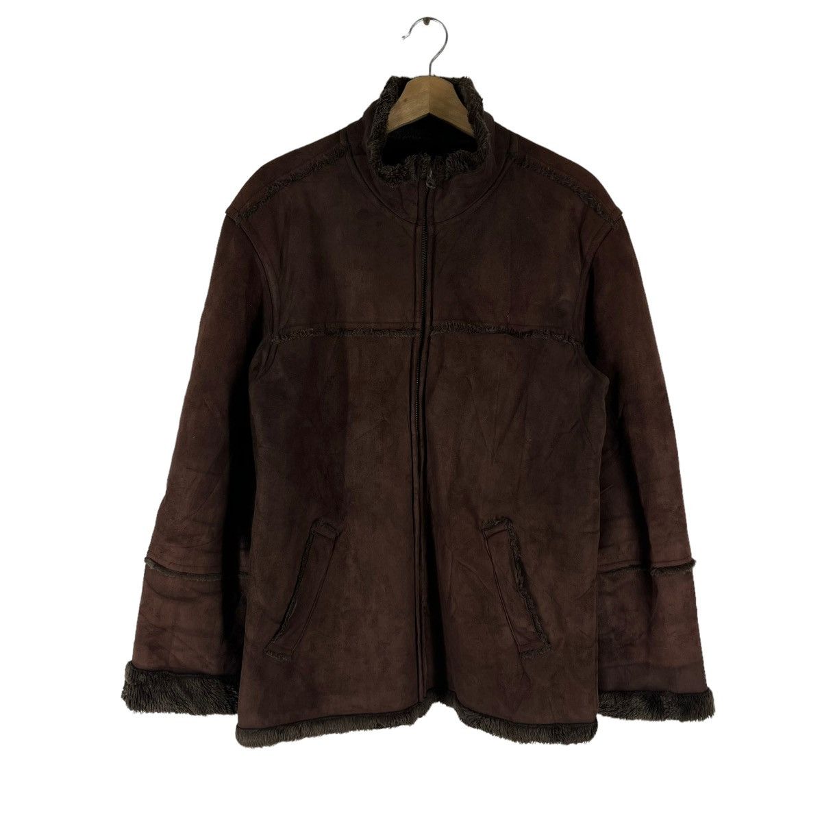 Japanese Brand VINTAGE SOFT LEATHER B 3 MINK FUR LINING BAFFY JAPAN Size US L / EU 52-54 / 3 - 1 Thumbnail