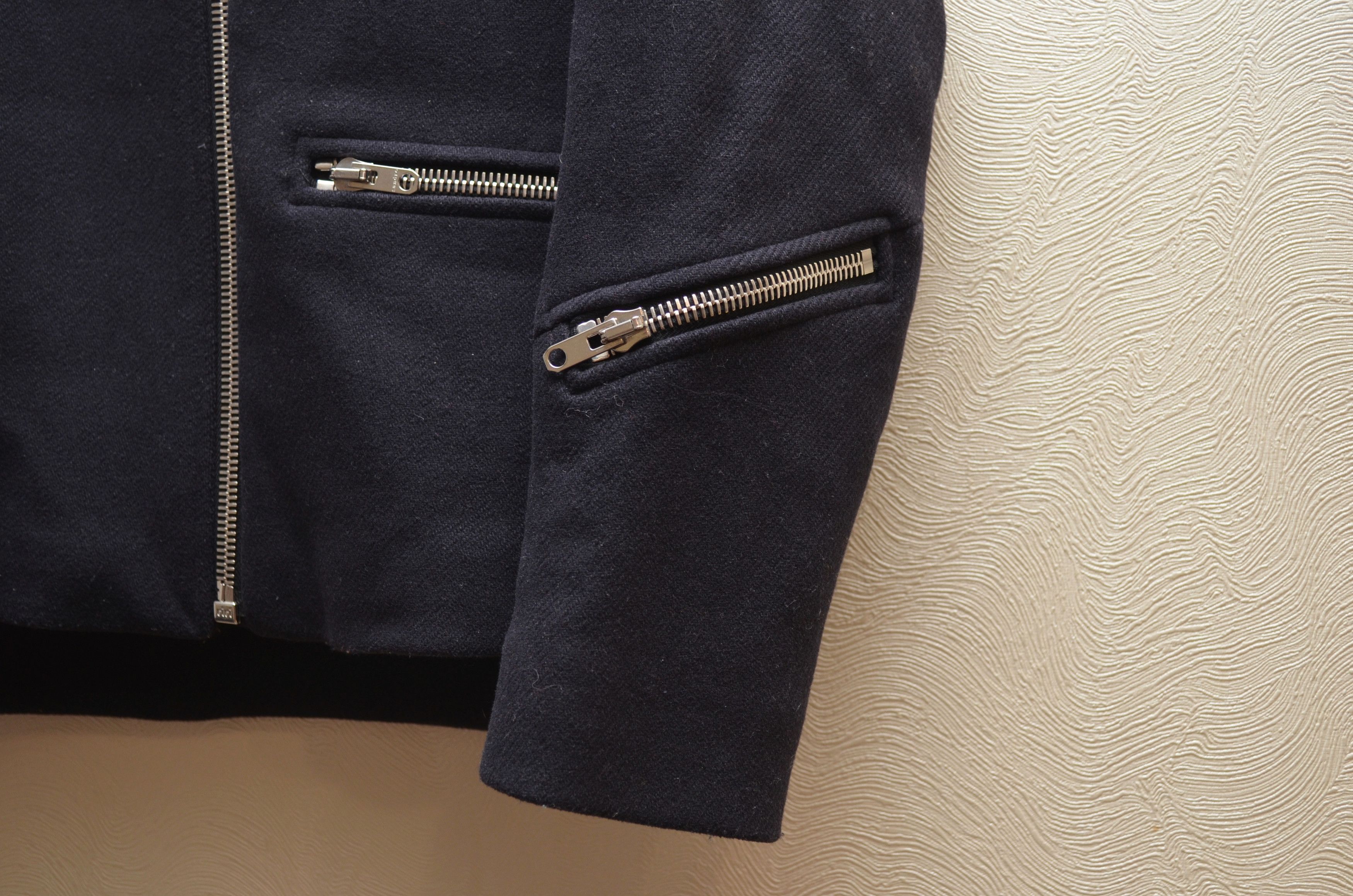 Designer × Sandro Sandro Biker Wool Jacket Sz FR36 Small Size XS / US 0-2 / IT 36-38 - 2 Thumbnail