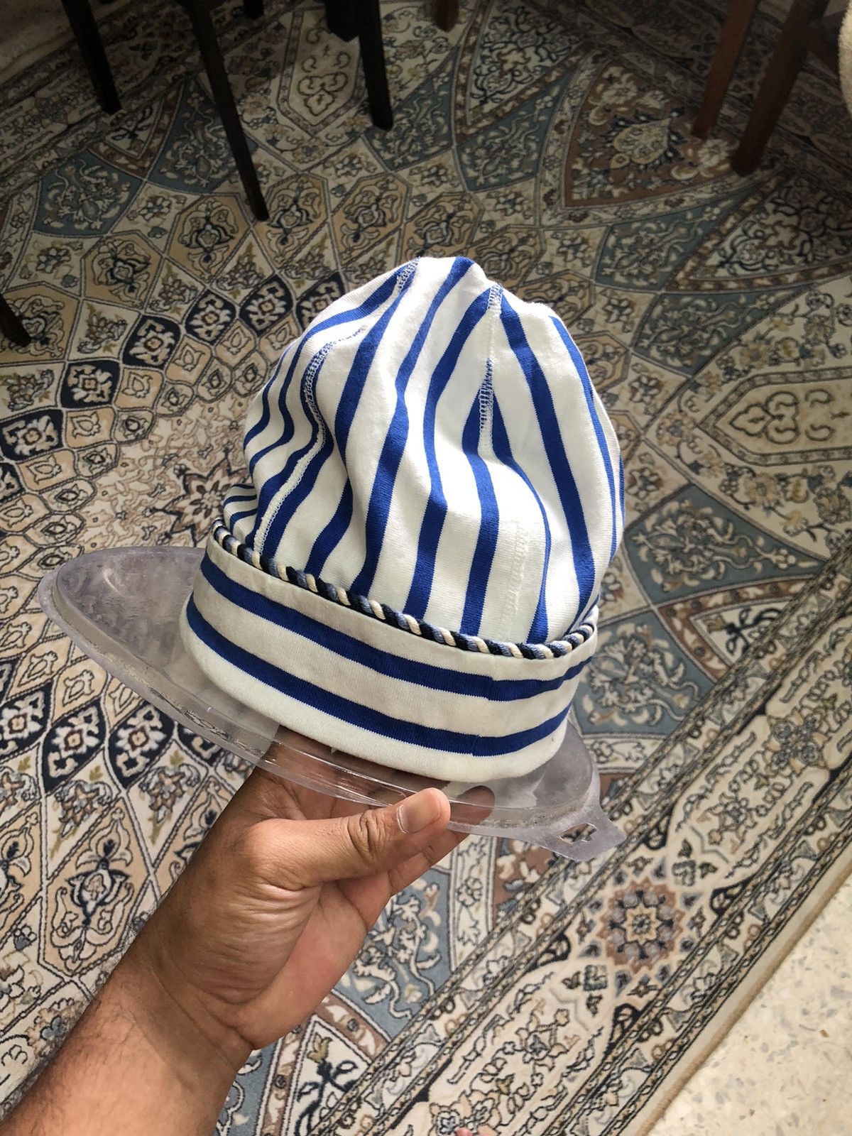 Kapital Vintage Kapital Stripe Blue Beanie Hat Size ONE SIZE - 9 Thumbnail