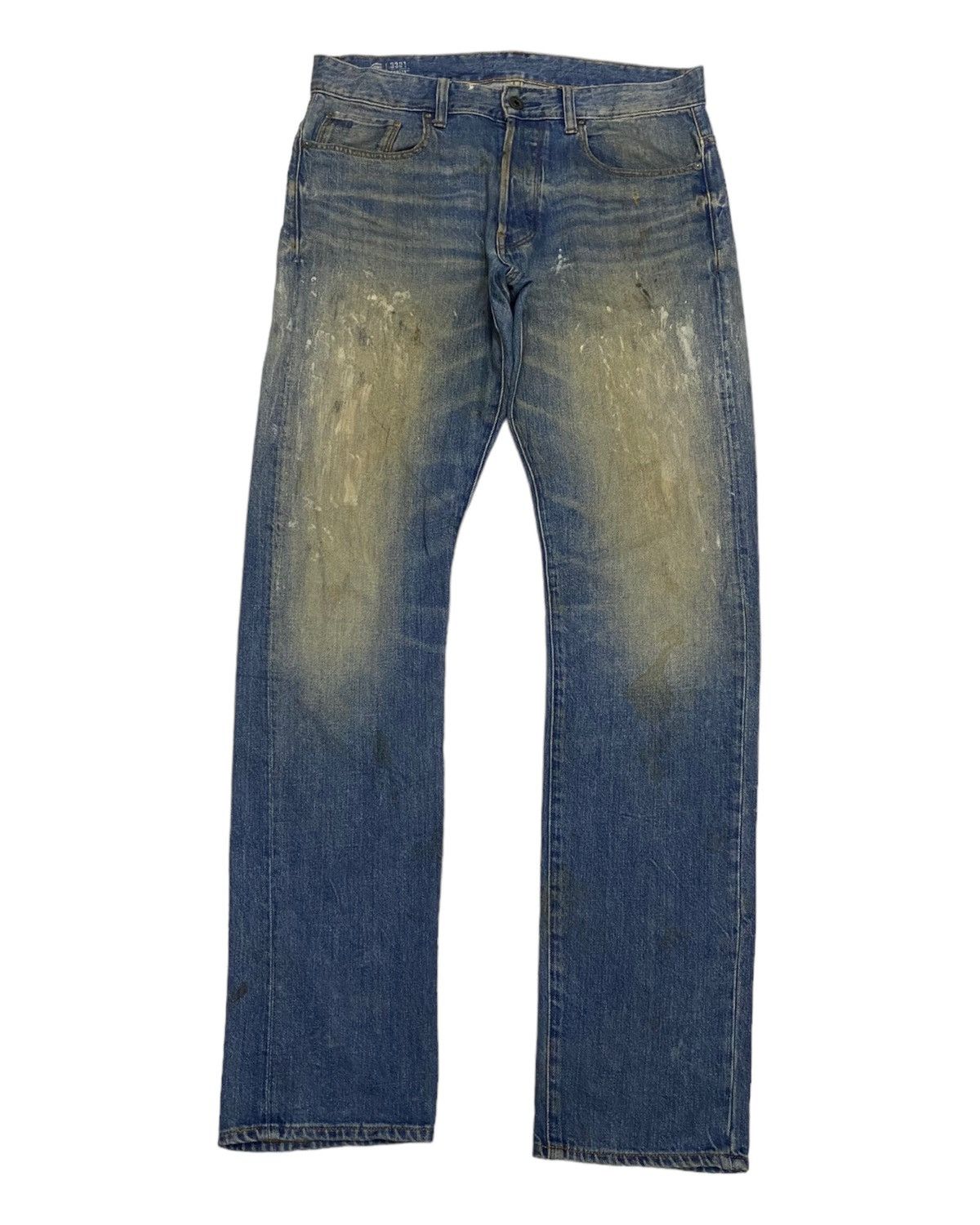 Beauty Beast × G-Star G STAR RAW DISTRESSED PAINTER SPLASH DENIM JEANS Size US 34 / EU 50 - 6 Thumbnail
