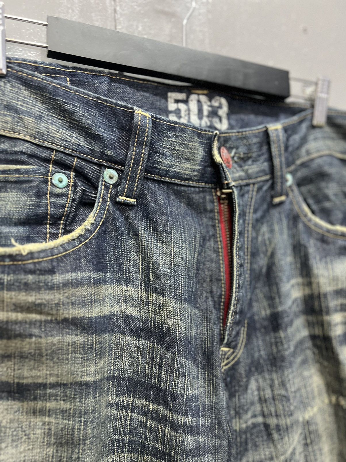 Edwin VINTAGE EDWIN 503 DENIM JEANS DISTRESS SIZE 36 Size US 36 / EU 52 - 5 Thumbnail