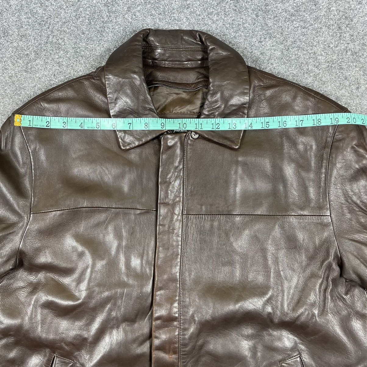 Yves Saint Laurent Vintage🔥YVES SAINT LAURENT POUR HOMME🔥Leather Jacket 90’s Size US L / EU 52-54 / 3 - 12 Thumbnail