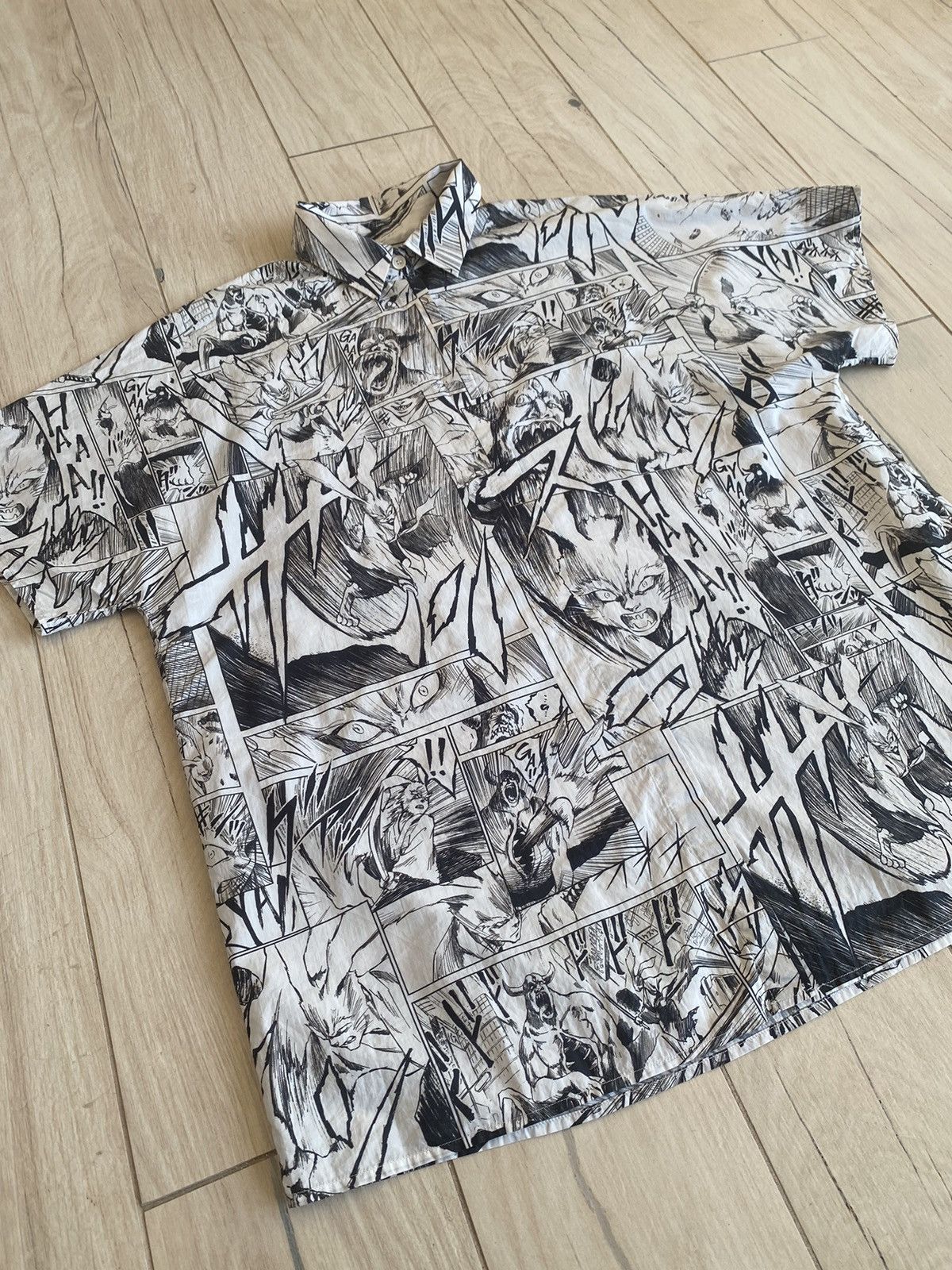 Alexander McQueen Sample! Alexander Mcqueen Anime All Over Printed Shirt Size US M / EU 48-50 / 2 - 4 Thumbnail