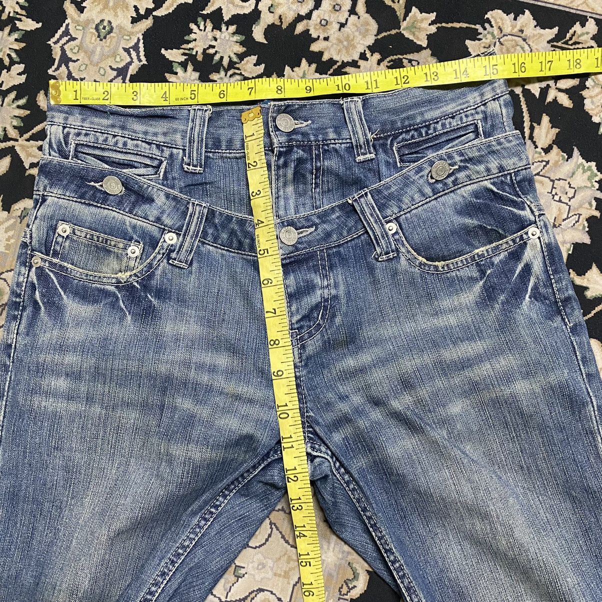 Japanese Brand 2in1 Rageblue Denim Double Waist Jeans Size US 30 / EU 46 - 19 Thumbnail