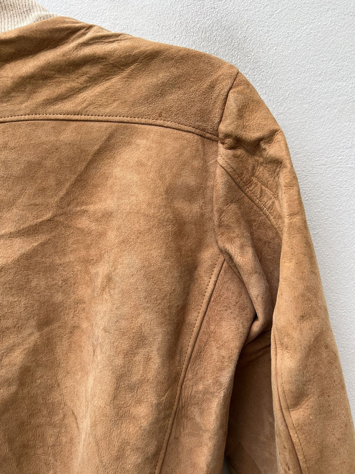 Leather 50s 60s Sierra Silton Dirty Patina Suede Leather Jacket Size US S / EU 44-46 / 1 - 17 Thumbnail