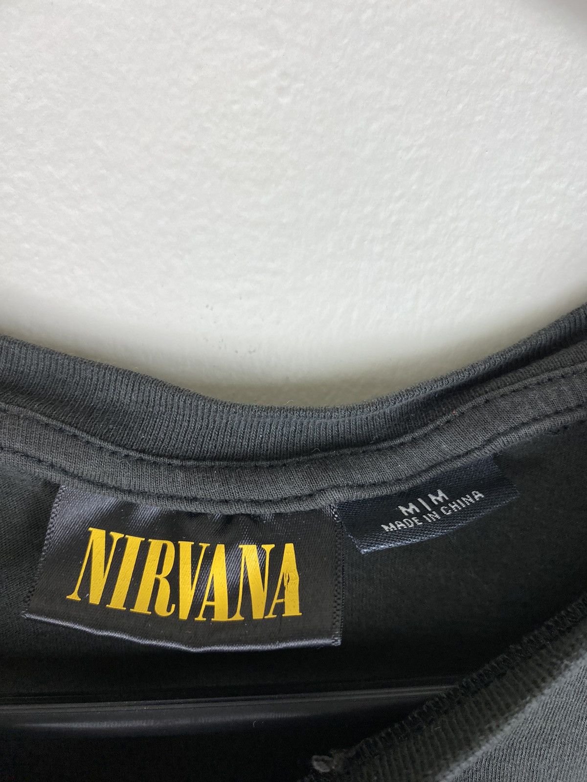 Band Tees × Nirvana Nirvana Nevermind Kurt Cobain Black Washed T Shirt Tee Size US M / EU 48-50 / 2 - 3 Thumbnail