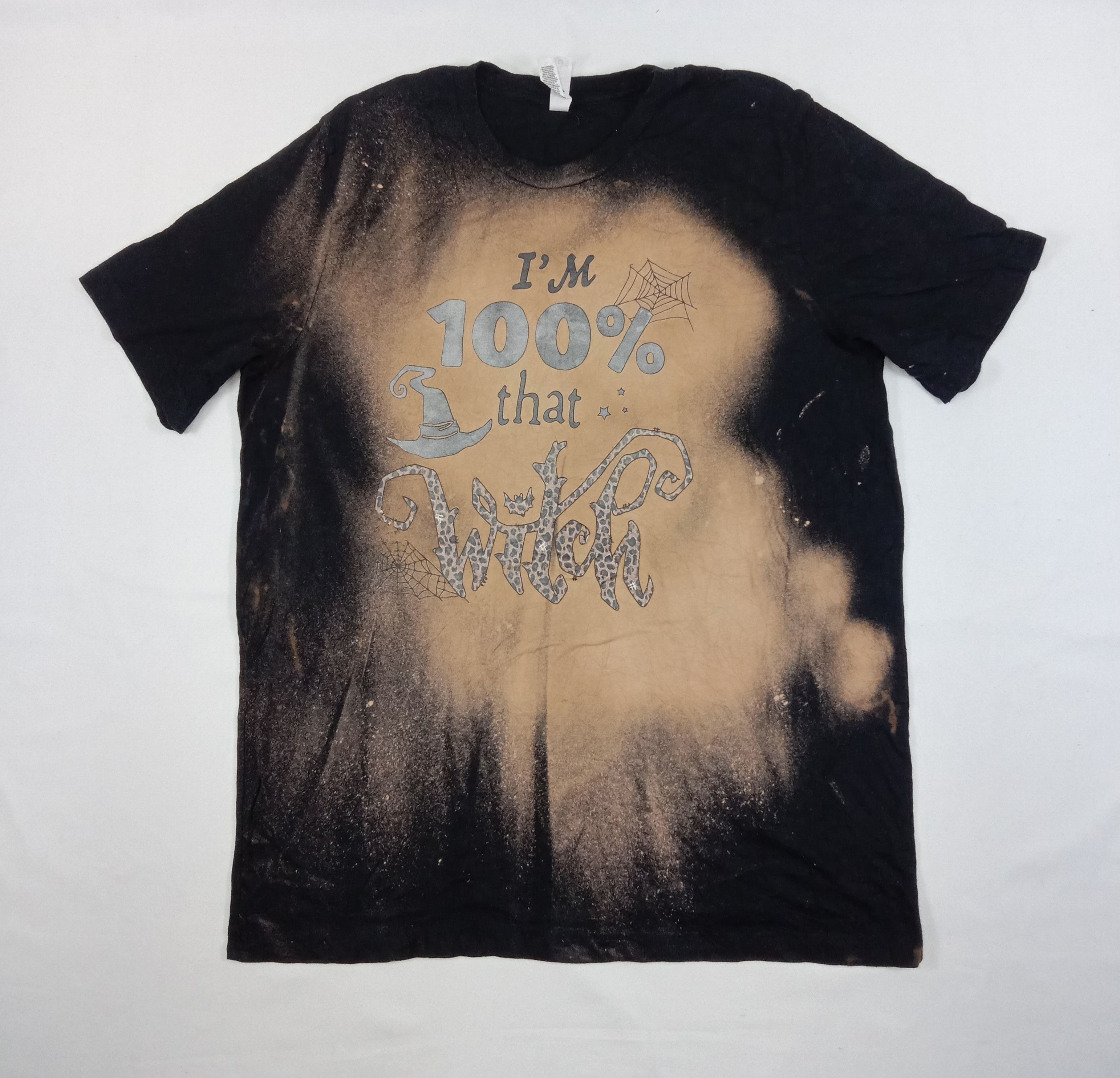 Canvas Vintage "I'm The 100% Witch" Canvas T Shirt Size US XL / EU 56 / 4 - 1 Thumbnail