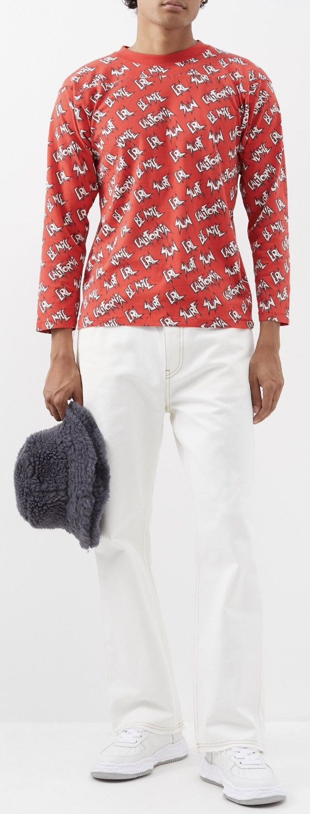 ERL LAST DROP EVER NWOT ERL Sunscreen Waffle-Print Cotton L/S Size US L / EU 52-54 / 3 - 8 Thumbnail