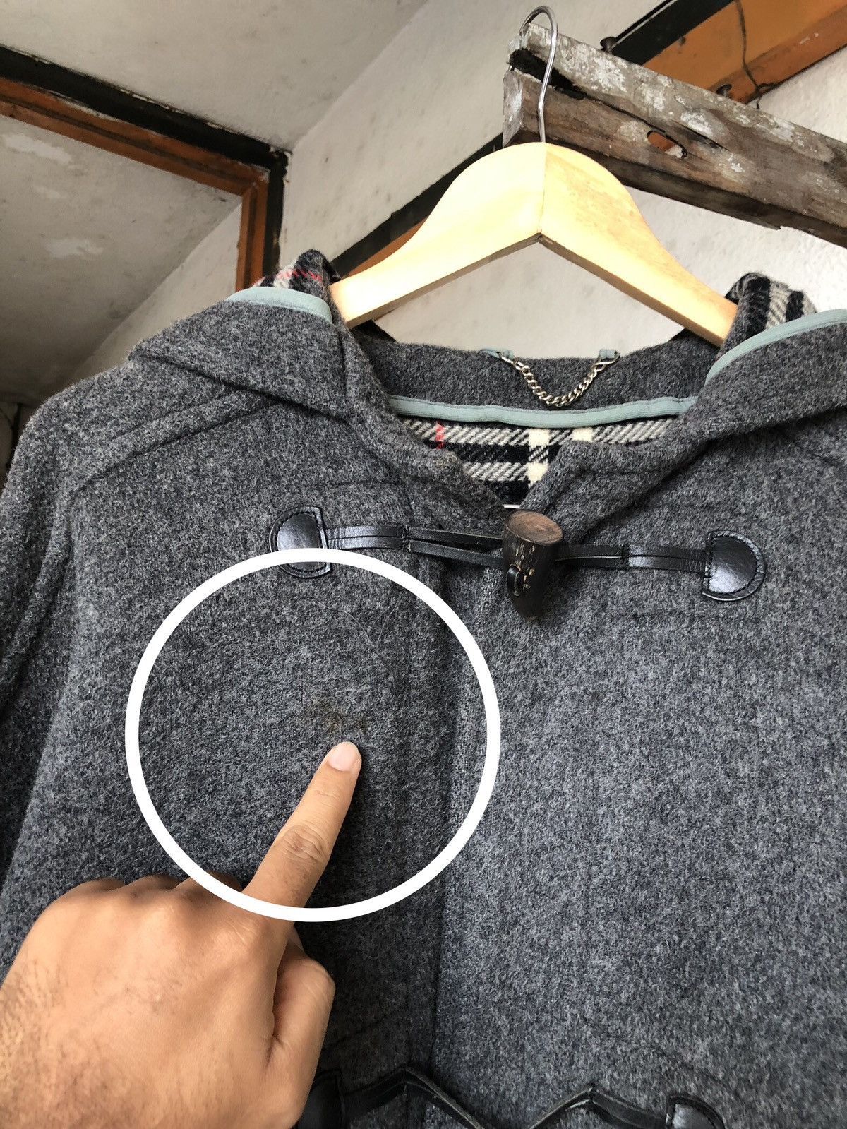 Burberry Vintage Burberry Speciality Nova Check Duffle Coat Size US M / EU 48-50 / 2 - 21 Thumbnail