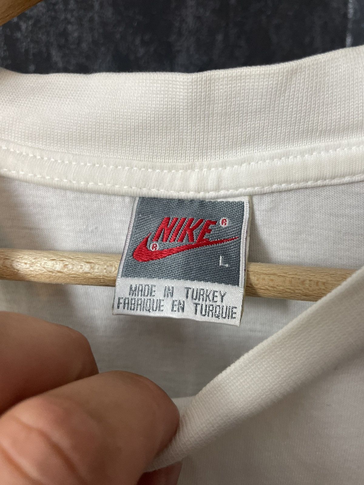 Nike × Nike ACG × Vintage Crazy Vintage Y2K Nike T Shirt Essential Swoosh Unique Size US L / EU 52-54 / 3 - 5 Thumbnail