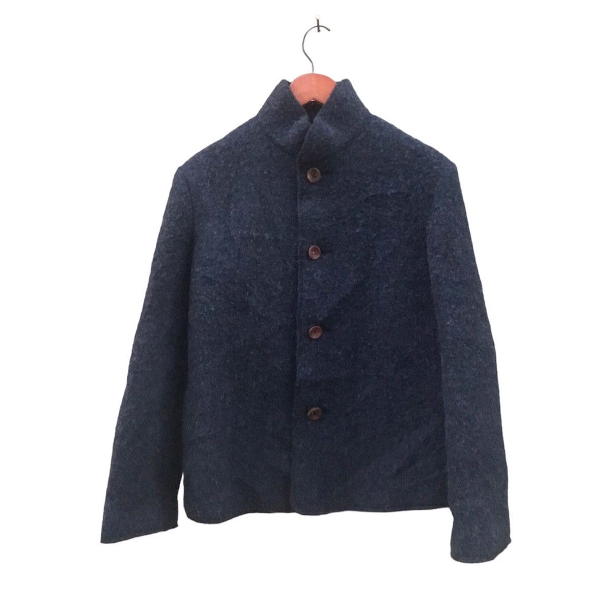 45rpm 45rpm Indigo Wool Short Jacket—Japanes Artisan Felted Fabric Size US M / EU 48-50 / 2 - 1 Thumbnail