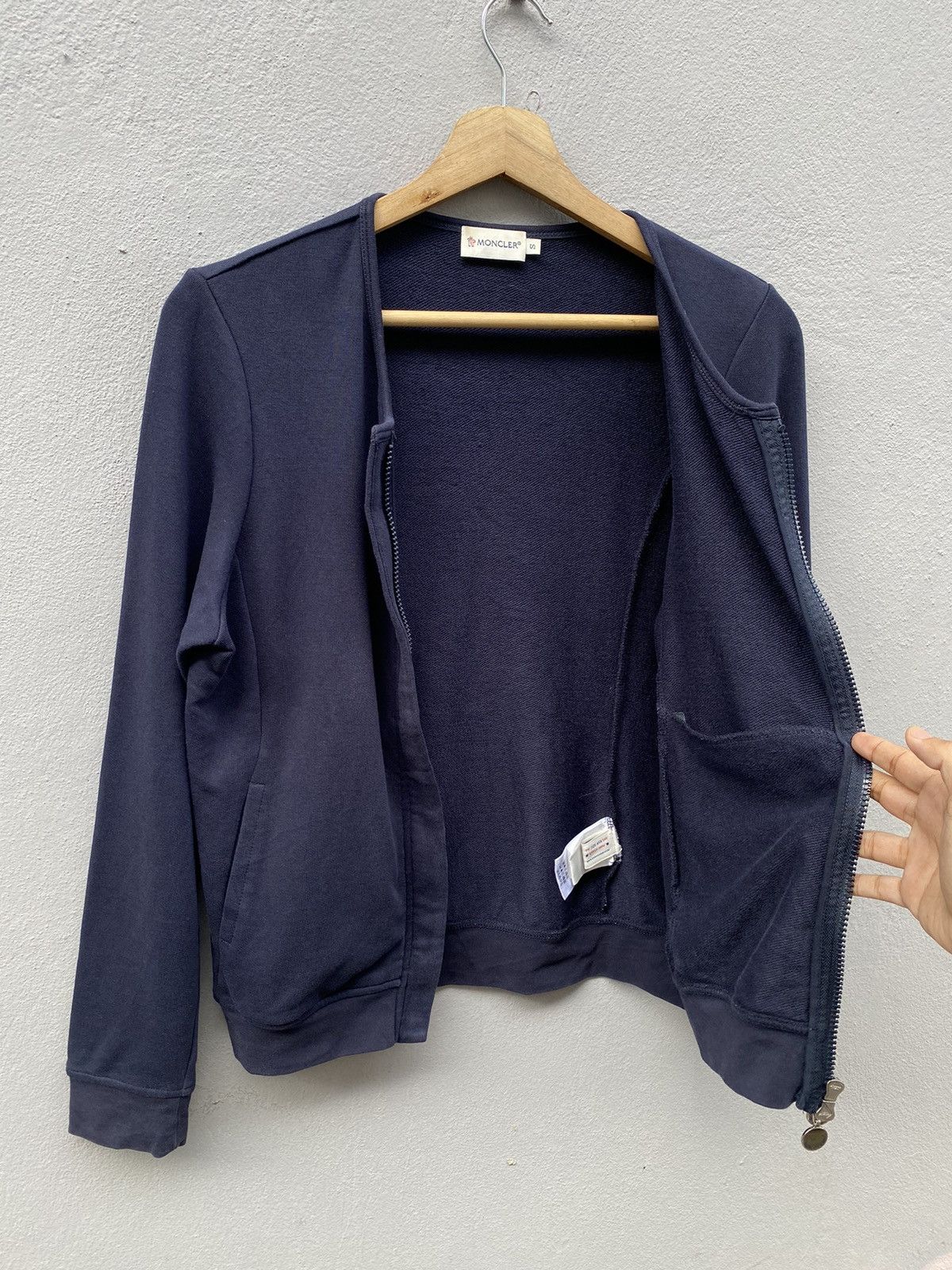 Moncler Moncler Double Zipper Dark Blue Sweater Size S / US 4 / IT 40 - 4 Thumbnail