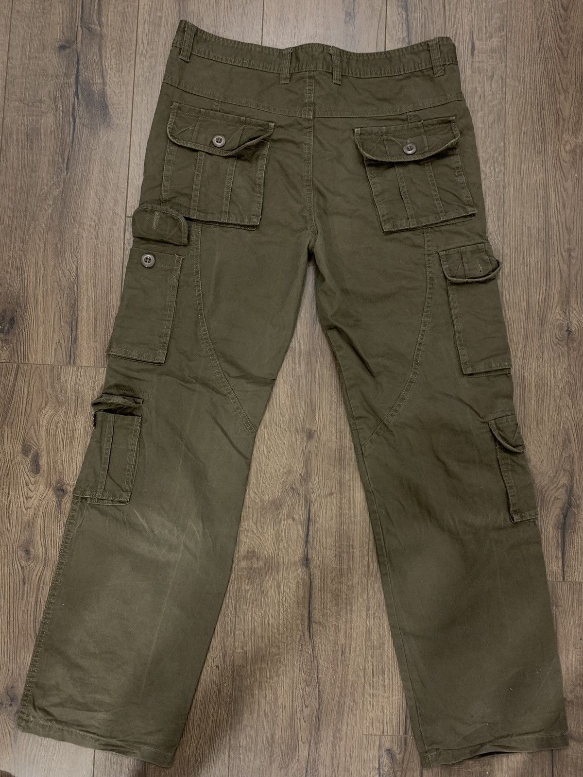Vintage Vintage Y2K Avant-Garde cargo multi pocket pants distressed Size US 32 / EU 48 - 4 Thumbnail