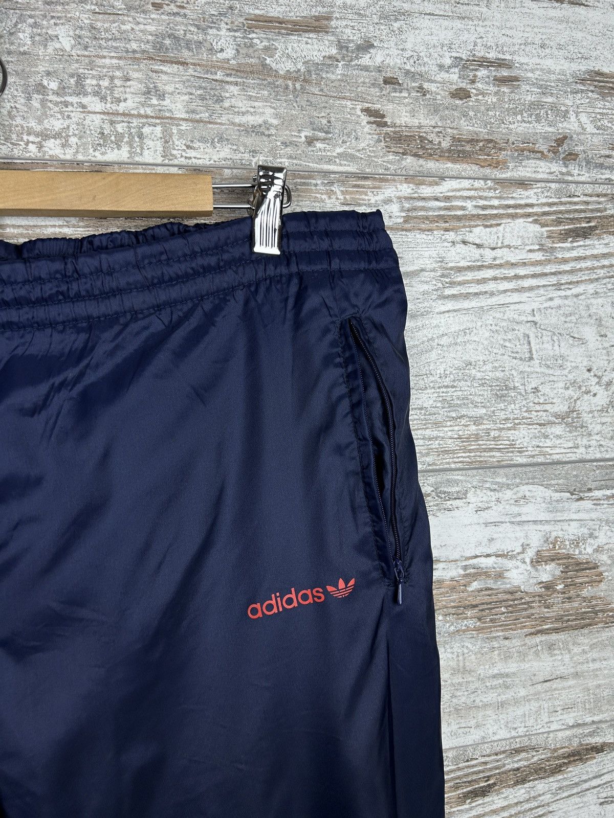 Adidas × Vintage Mens Vintage Adidas nylon Pants drill sweatpants joggers y2k Size US 36 / EU 52 - 8 Thumbnail