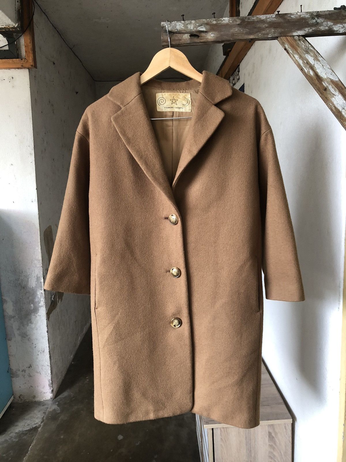 Tsumori Chisato Vintage Issey Miyake Tsumori Chisato Wool Winter Long Coat Size L / US 10 / IT 46 - 1 Thumbnail