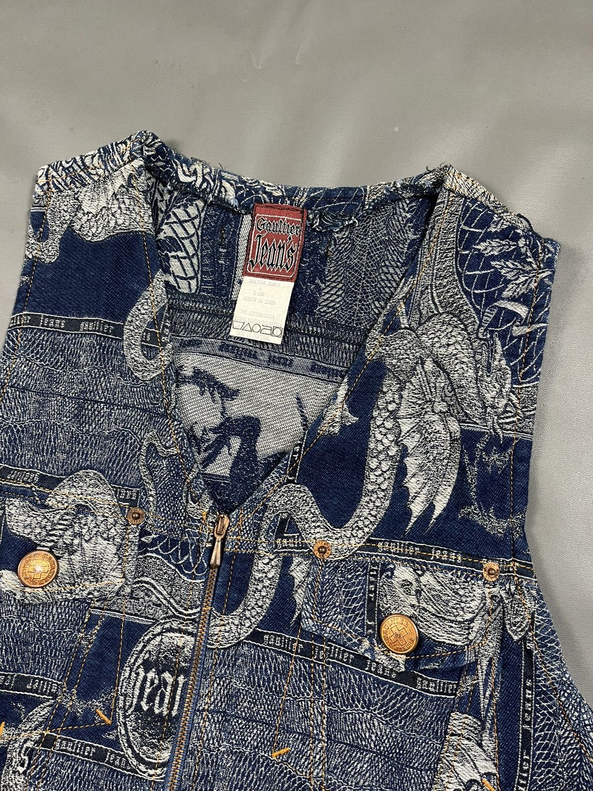 Archive Jean Paul GAULTIER Denim Vest