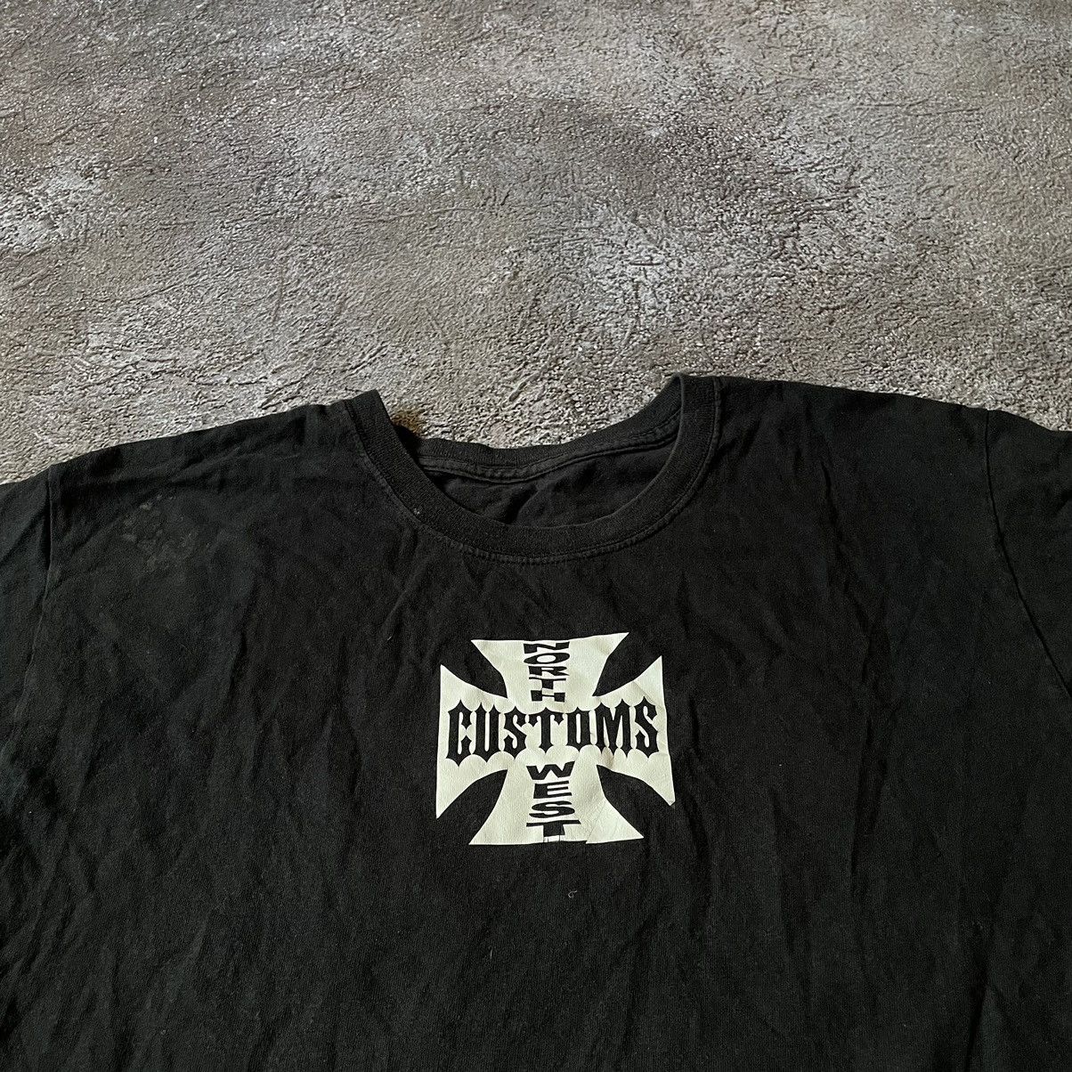 Vintage Vintage Y2K Customs Graphic Tee Punk Streetwear Black Boxy L Size US L / EU 52-54 / 3 - 10 Thumbnail