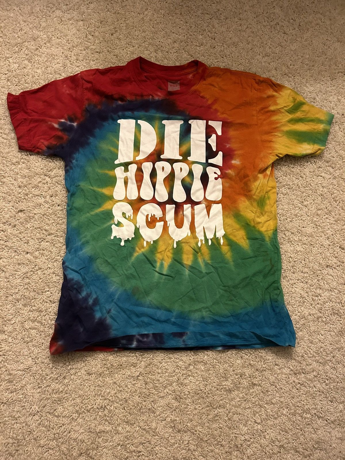Huf Huf Die Hippie Scum T-Shirt Size US S / EU 44-46 / 1 - 1 Thumbnail