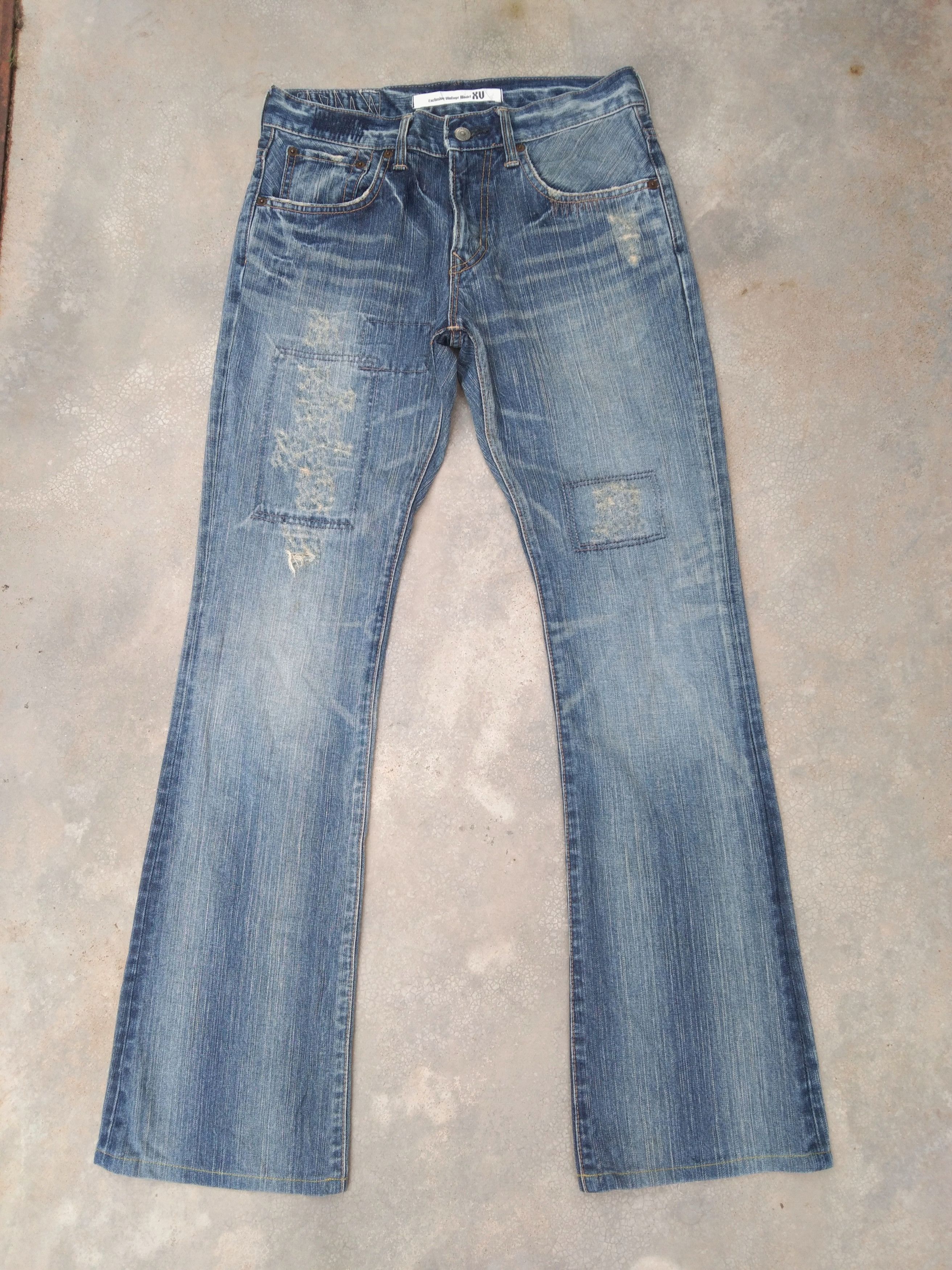 Japanese Brand Vintage Distressed Edwin Blue Washed Flared Jeans 30x32 Size US 30 / EU 46 - 1 Thumbnail