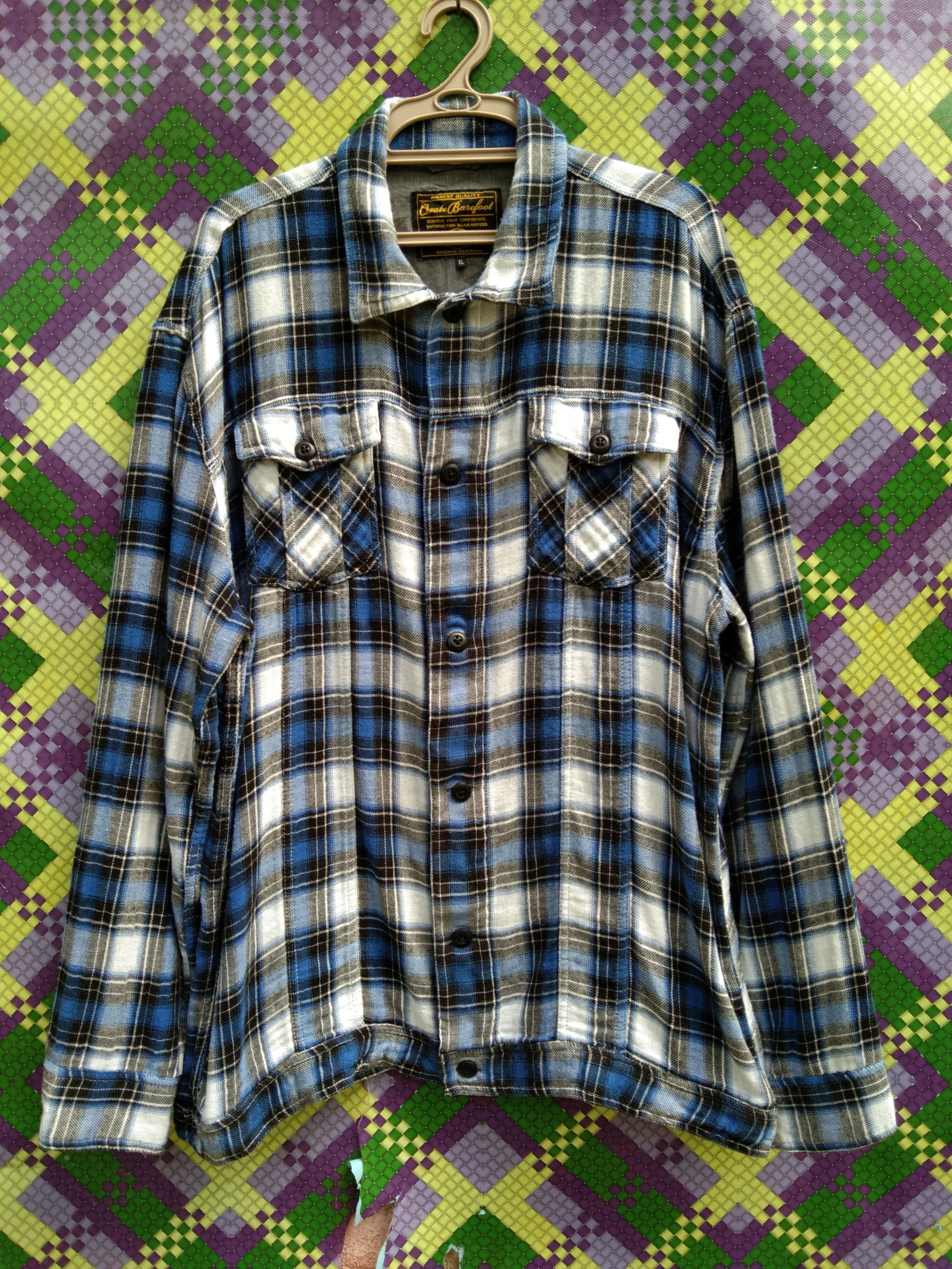 Flannel CREATE BAREFOOT LIGHTLAYERS MEN'S FLANNEL JACKET Size US XL / EU 56 / 4 - 1 Thumbnail