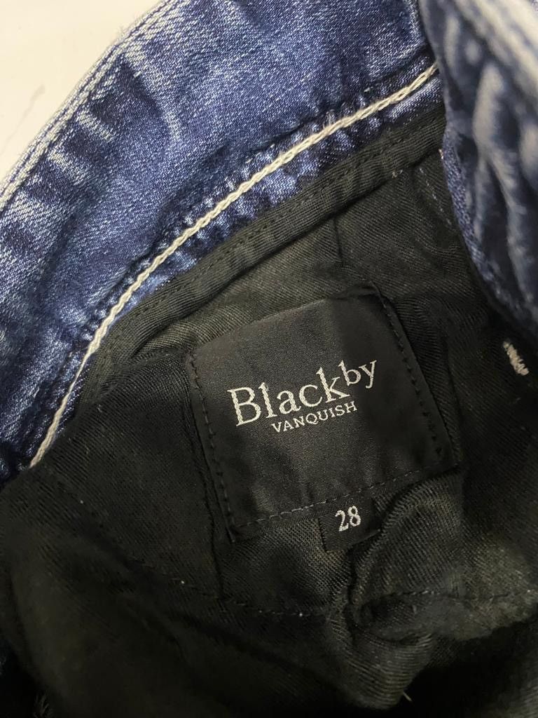 Hysteric Glamour × If Six Was Nine × Vanquish BLACK BY VANQUISH DISTRESSED SKINNY DENIM JEANS WOMEN Size 30" / US 8 / IT 44 - 6 Thumbnail