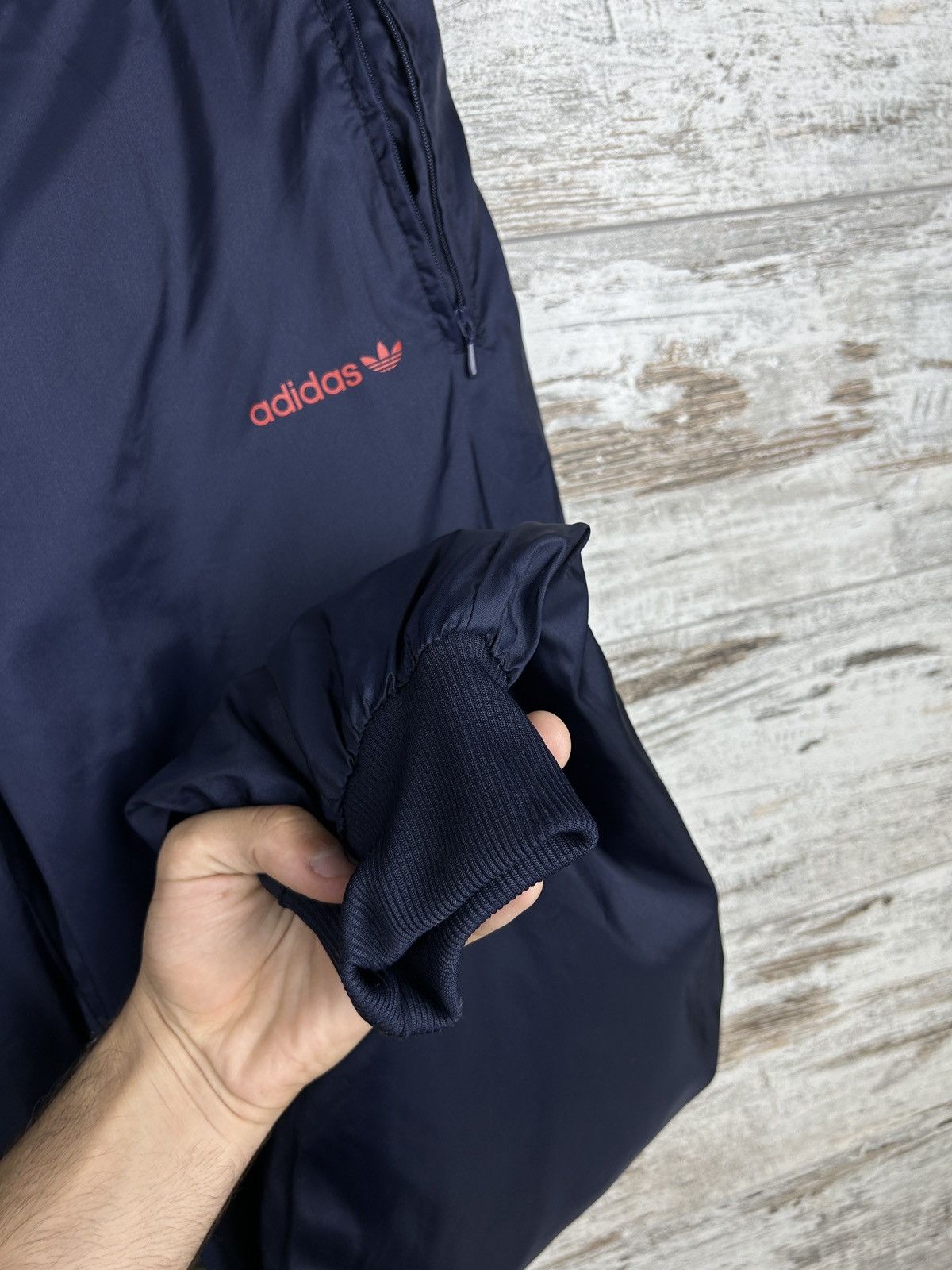 Adidas × Vintage Mens Vintage Adidas nylon Pants drill sweatpants joggers y2k Size US 36 / EU 52 - 9 Thumbnail