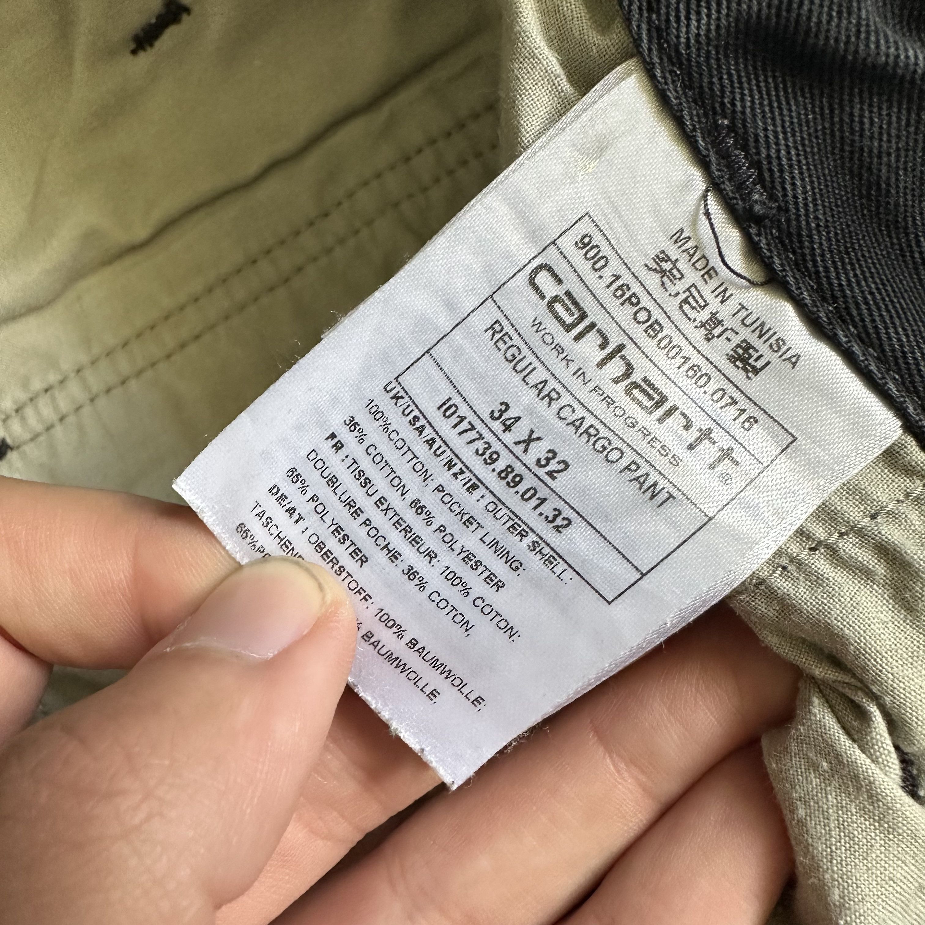 Carhartt VINTAGE CARHARTT CARGO REGULAR DENIM PANTS LEATHER LOGO Size US 34 / EU 50 - 10 Thumbnail