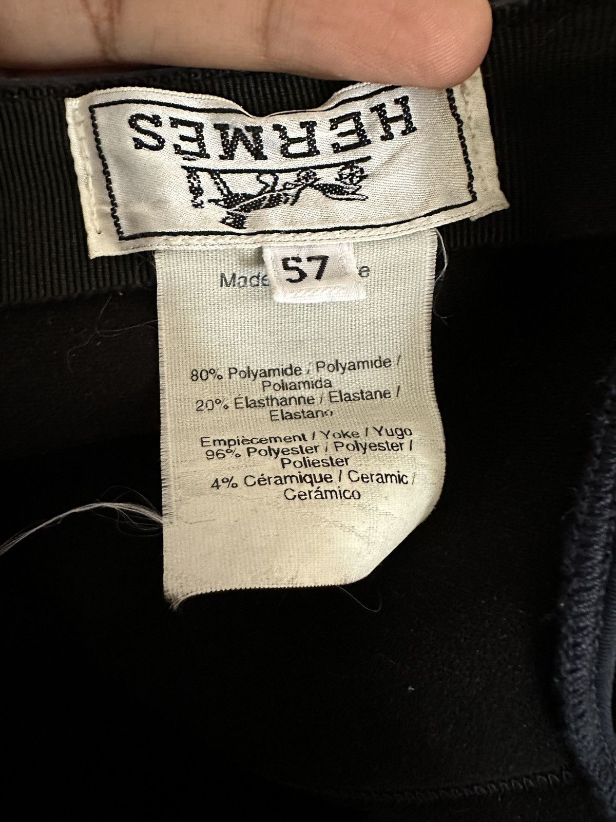 Hermes Hermes Baseball Cap Neoprene Size ONE SIZE - 3 Thumbnail