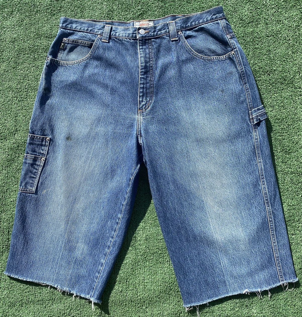 Guess VTG Y2K Guess Jean Denim Cutoff Distressed Shorts Jorts 38 | Grailed