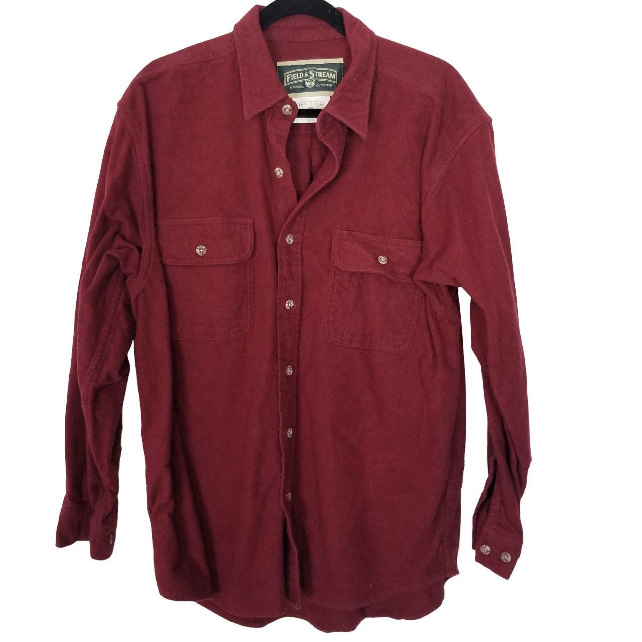 Field And Stream Field & Stream L Button Up Heavyweight Flannel Shirt