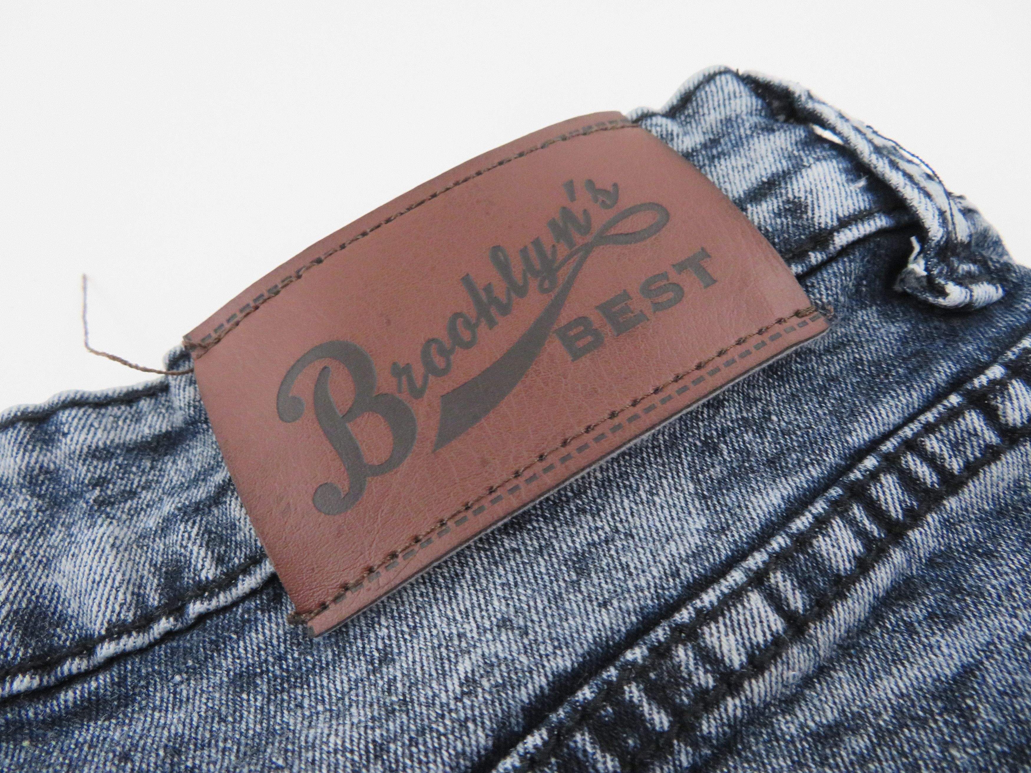 Vintage Vintage Y2k Acid Wash Skinny Denim Jean Shorts Jorts Skate Size US 30 / EU 46 - 9 Thumbnail