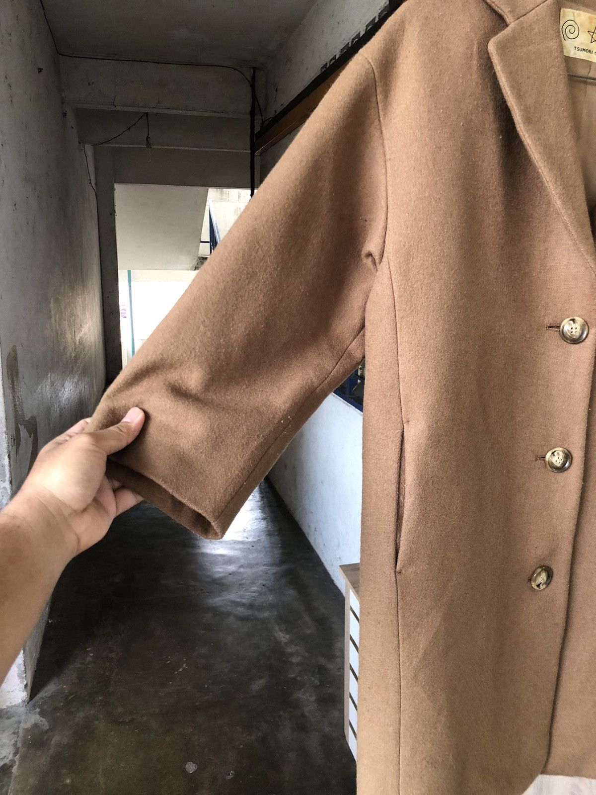 Tsumori Chisato Vintage Issey Miyake Tsumori Chisato Wool Winter Long Coat Size L / US 10 / IT 46 - 12 Thumbnail