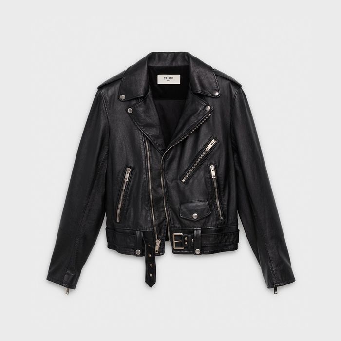 Celine Celine Leather Jacket Biker Motorcycle 44 | Grailed