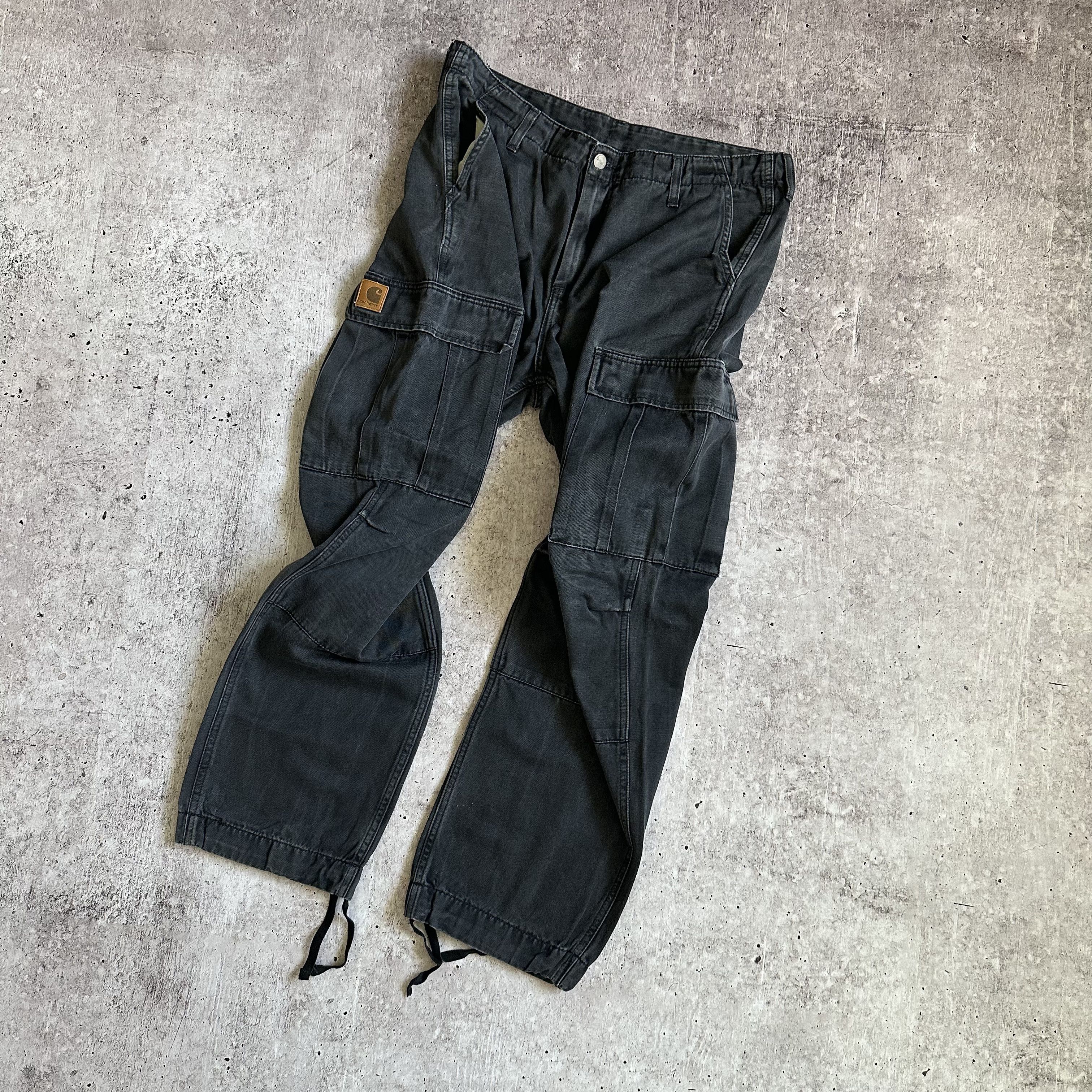Carhartt VINTAGE CARHARTT CARGO REGULAR DENIM PANTS LEATHER LOGO Size US 34 / EU 50 - 11 Thumbnail