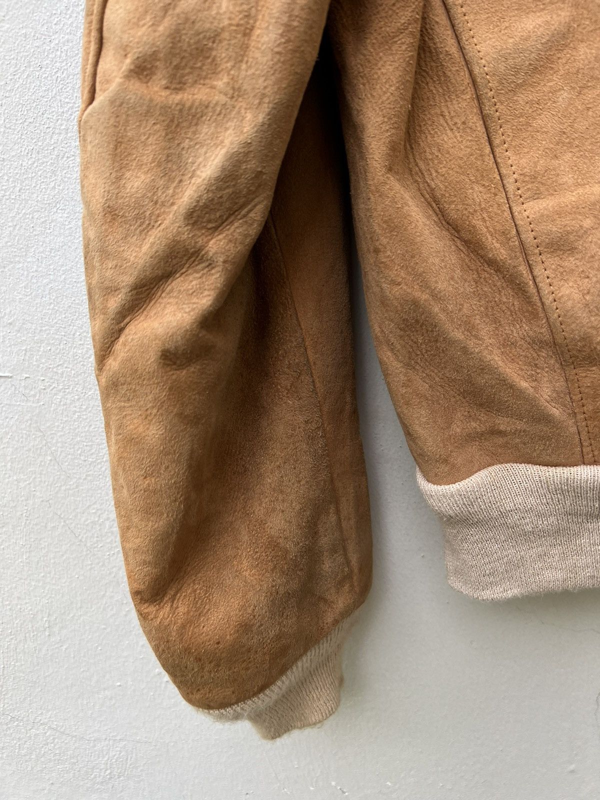 Leather 50s 60s Sierra Silton Dirty Patina Suede Leather Jacket Size US S / EU 44-46 / 1 - 21 Thumbnail