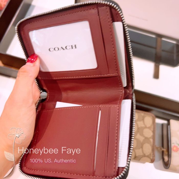 Coach Small Zip Around Wallet In Signature Jacquard Grailed