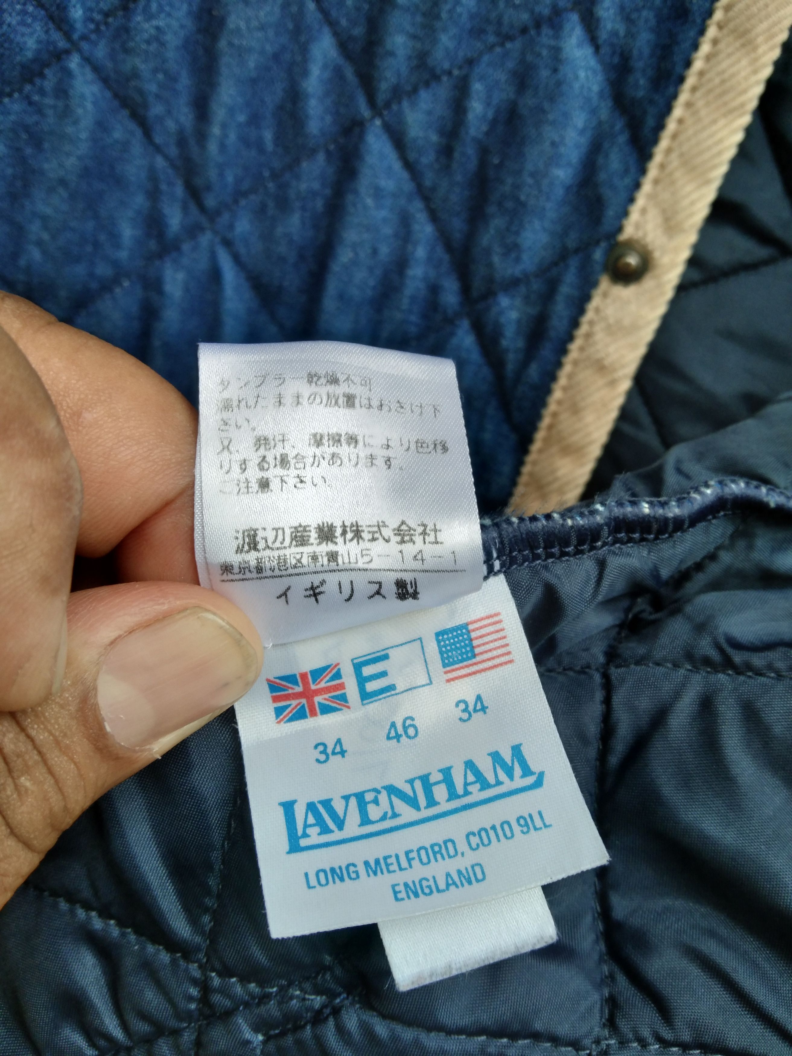 Lavenham × Vintage LAVENHAM DENIM QUILTED JACKET Size US XS / EU 42 / 0 - 15 Thumbnail