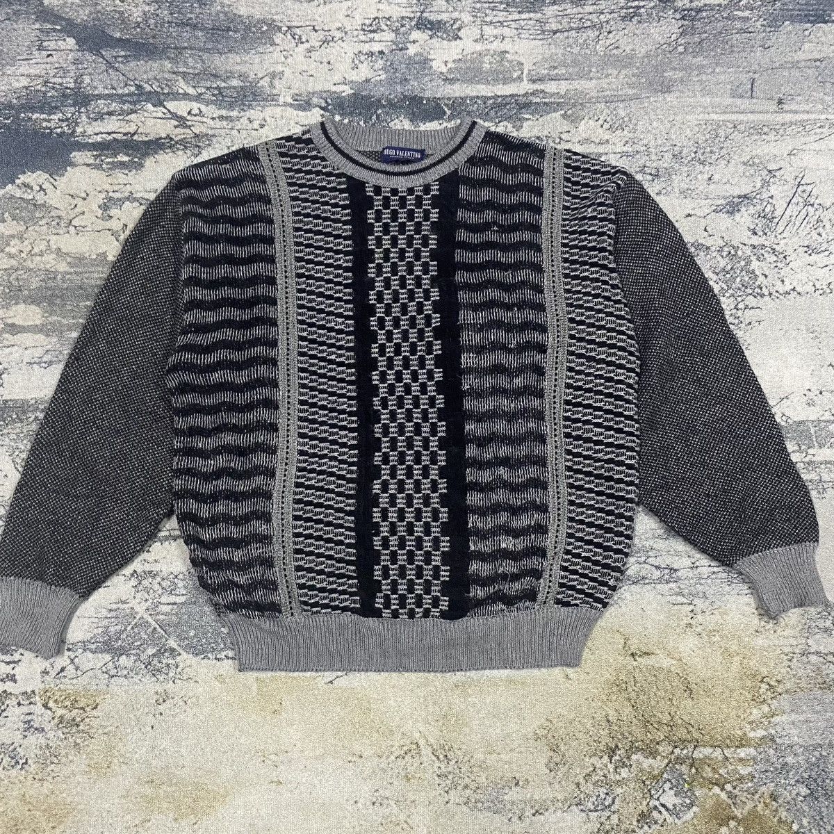 Japanese Brand × Vintage Vintage Hugo Valentino Coogi Inspire Knit Sweater Jumper Size US M / EU 48-50 / 2 - 3 Thumbnail