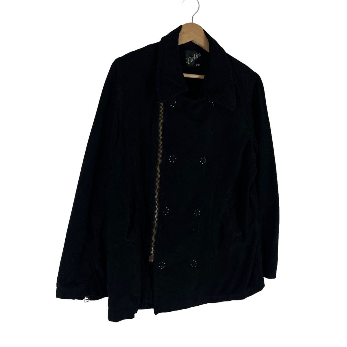 Japanese Brand DOUBLE BREAST BONDAGE PUNK DESIGN JACKET VICTIM JAPAN MADE Size US M / EU 48-50 / 2 - 3 Thumbnail