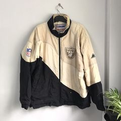 Rare Vintage Mirage NFL OAKLAND RAIDERS Puffer Heavy Jacket 