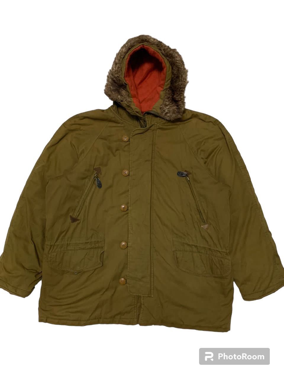 image of Germany Or Italy Probably x United Colors Of Benetton Jacket Hooded Military Style (Size Large)