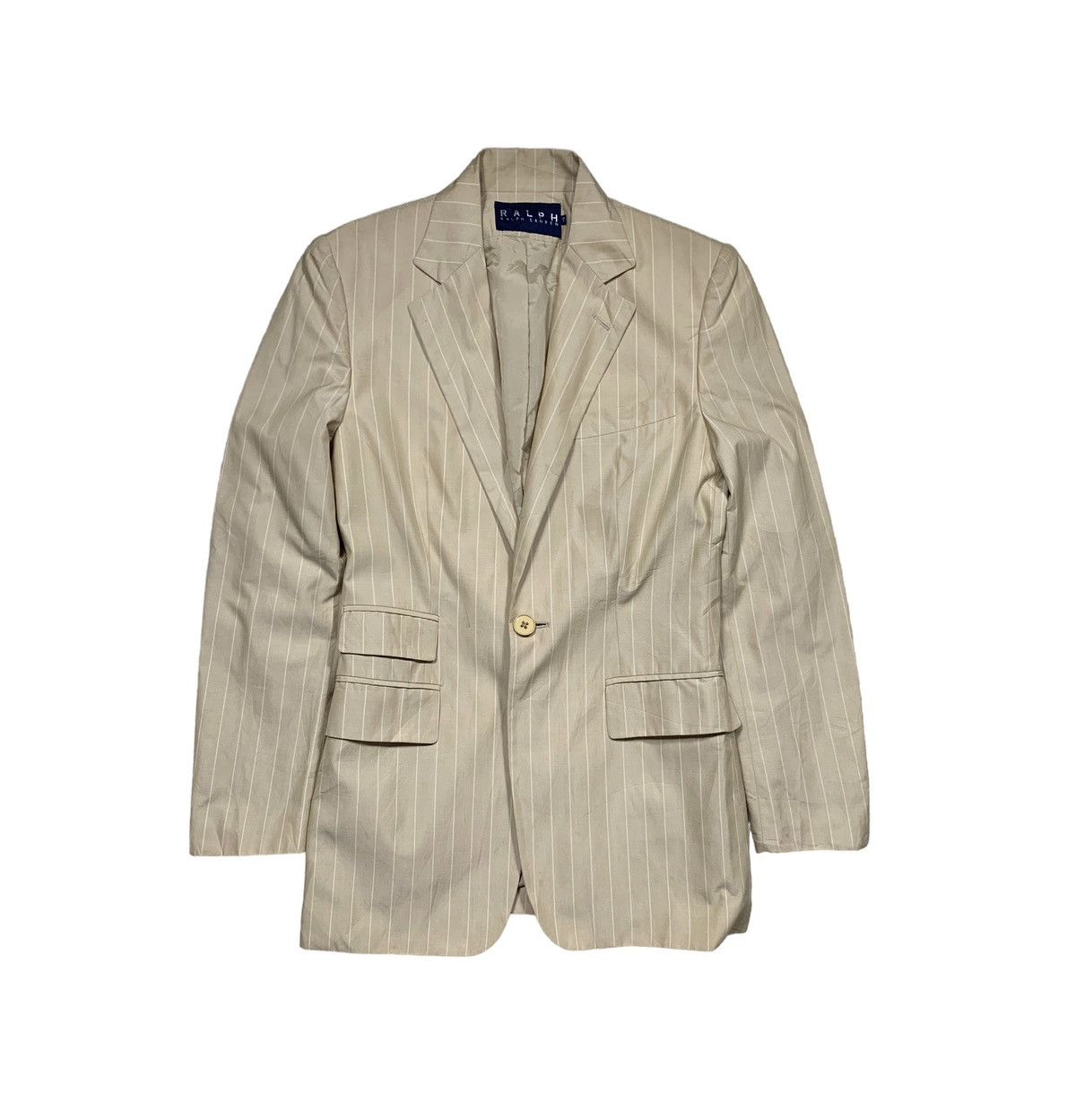 Vintage Polo Ralph Lauren Stripe Blazer Beige Colour
