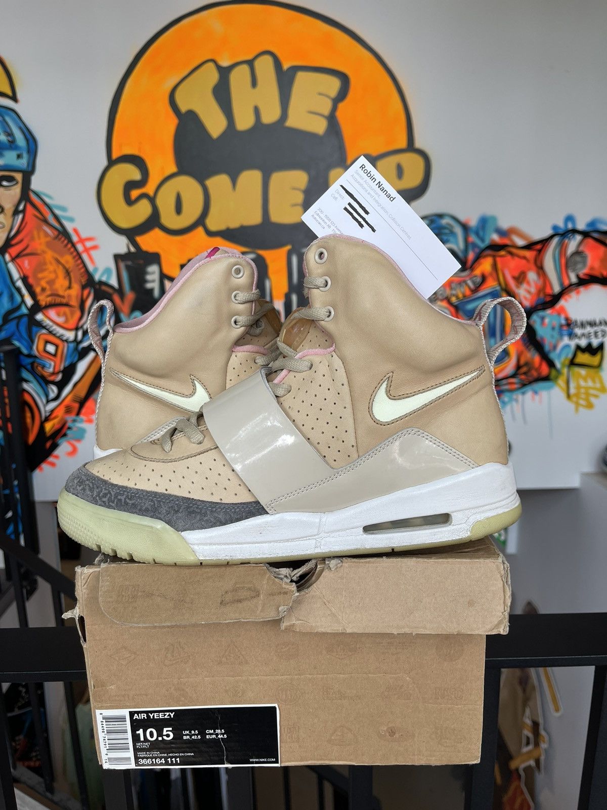 nike air yeezy 1 net tan